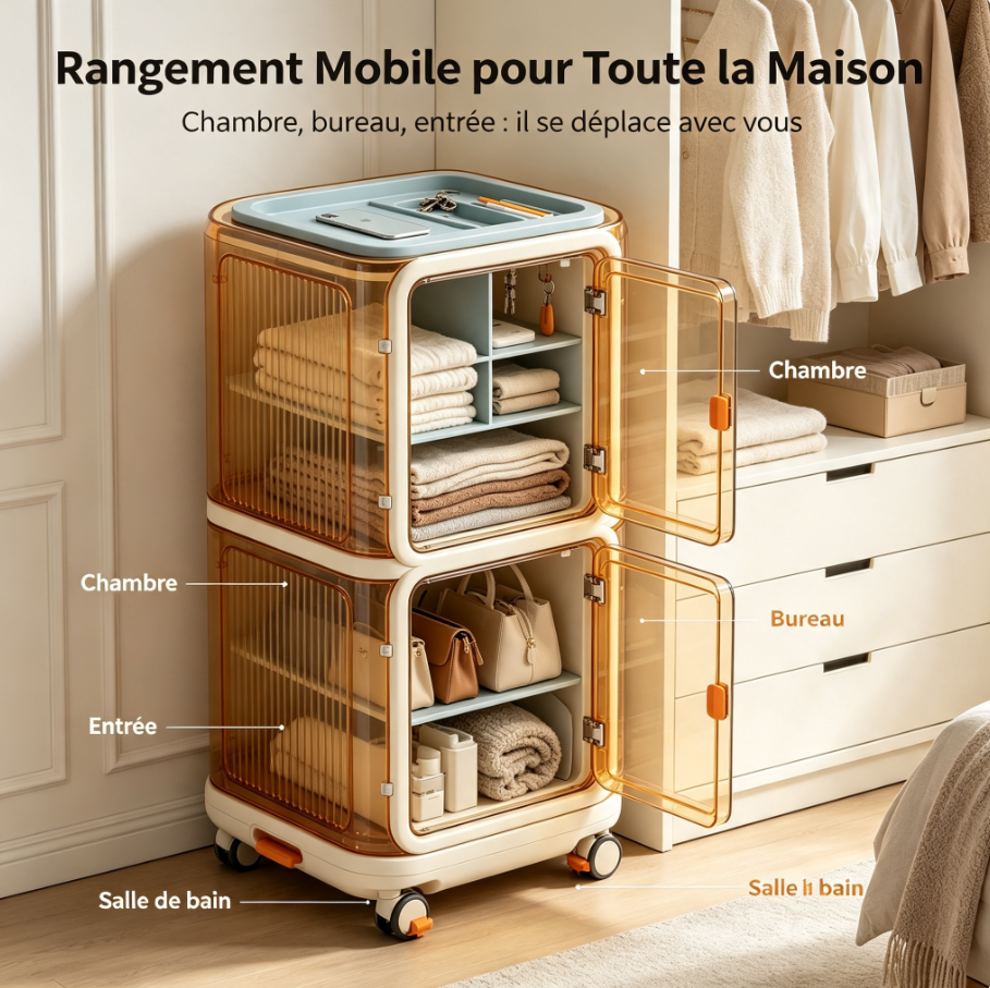 Système de rangement innovant : gagnez de la place dans votre dressing sans effort